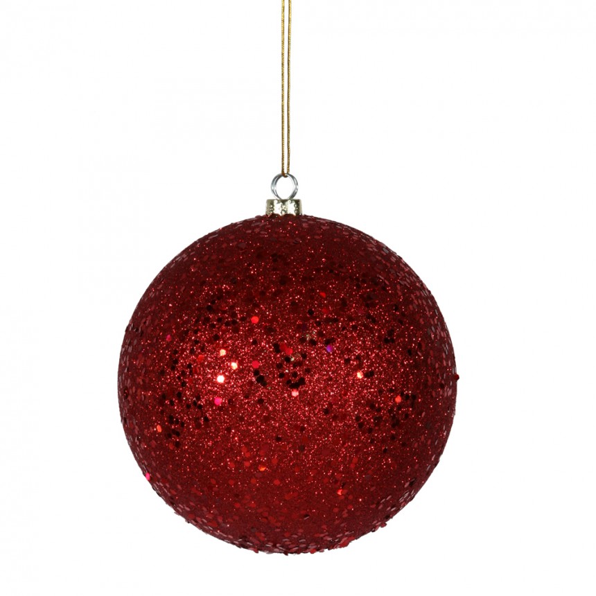 12 inch Red Sequin Ball Ornament For Christmas 2014