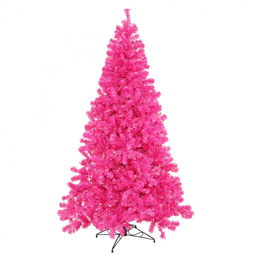 Hot Pink Christmas Tree For Christmas 2014