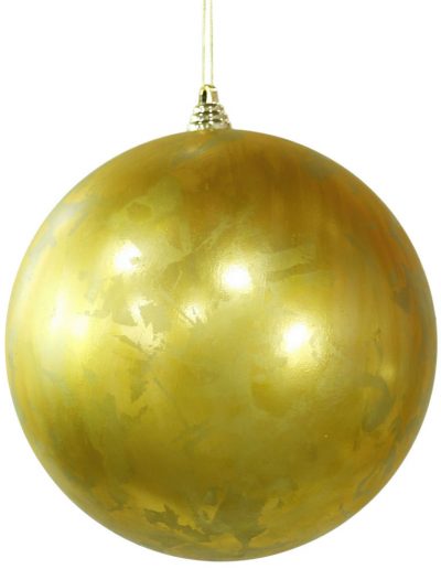 Antique Gold Foil Finish Ball Ornament For Christmas 2014