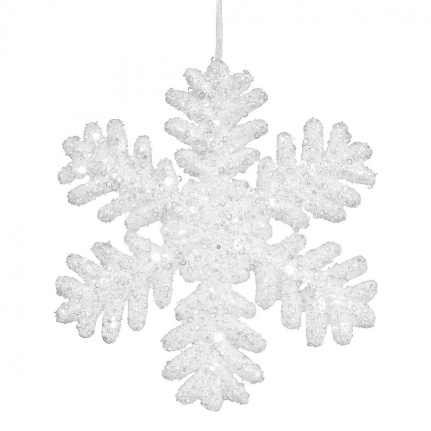 13.75 inch Styrofoam Christmas Snowflake Ornament For Christmas 2014