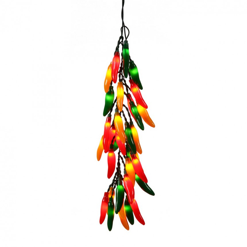 48 inch Chili Christmas Pepper Lights in a Bunch: All-Lit Lights For Christmas 2014