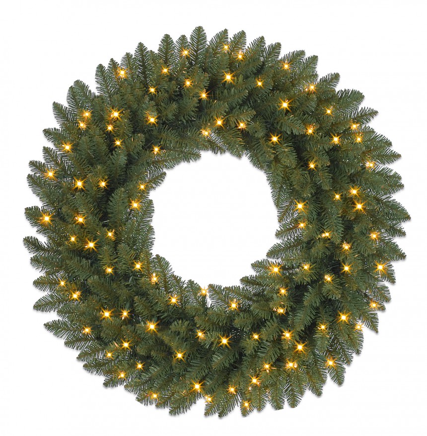 10' Berkshire Mountain Fir Artificial Christmas Garland with Clear Lights (Christmas Tree)