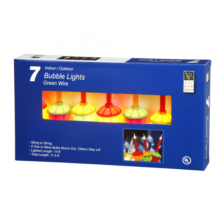 Strand of 7 Bubble Lights For Christmas 2014