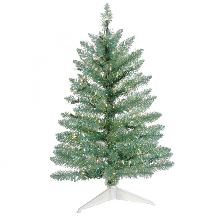 Turquoise Pine Christmas Tree For Christmas 2014