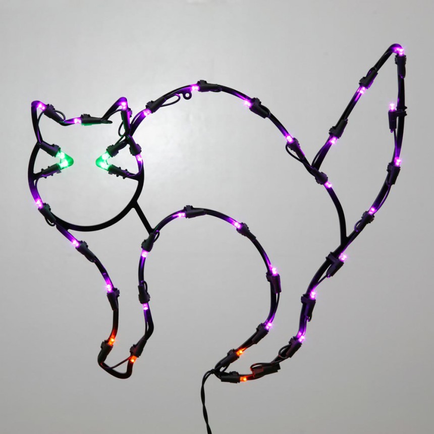 16 x 14 inch LED Light Cat For Christmas 2014
