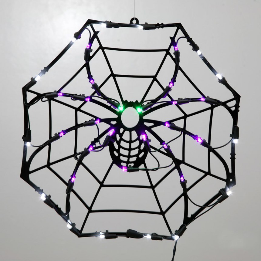 17 x 17 inch LED Spider Web For Christmas 2014