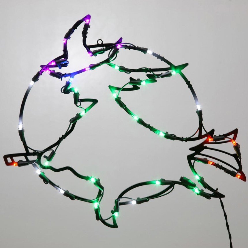 18 x 14 inch LED Light Witch For Christmas 2014