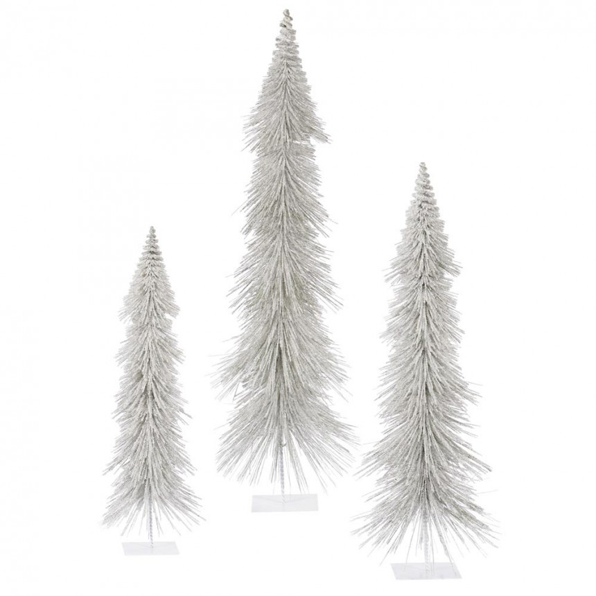 Artificial Layered Christmas Tree (set of 3) For Christmas 2014