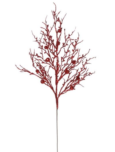 29 inch Sparkle Berry Twig Christmas Spray For Christmas 2014
