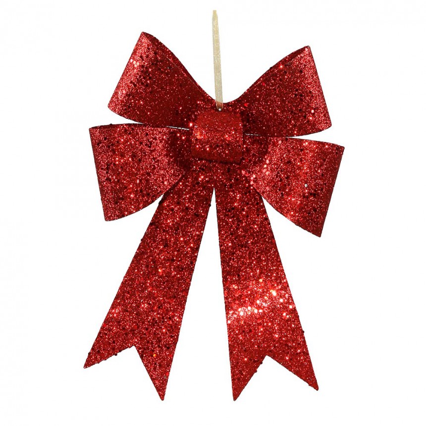 12 inch Sequin Christmas Bow Ornament (set of 4) For Christmas 2014