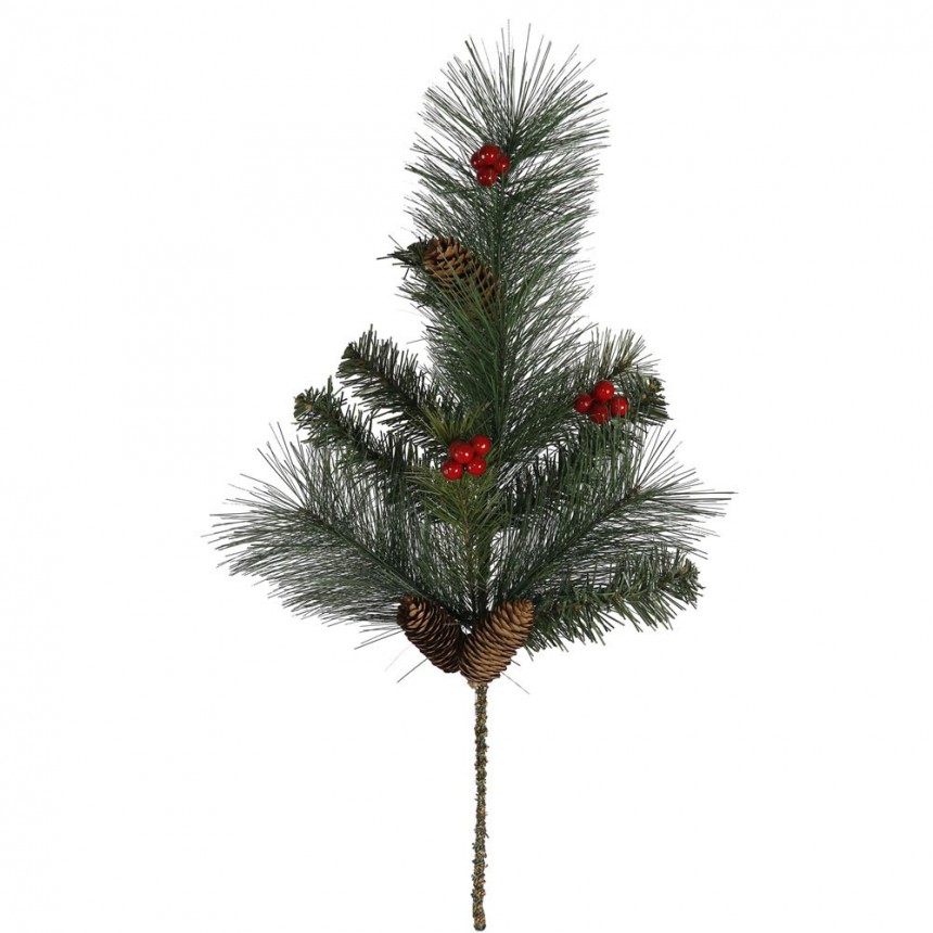 18 inch Outdoor Mixed Pine Berry Cone Christmas Spray For Christmas 2014