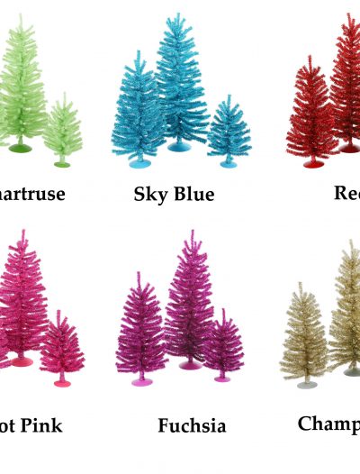 Colorful Mini 3-Christmas Tree Set For Christmas 2014