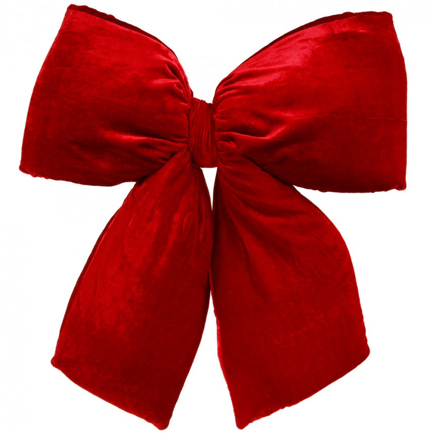 Red Velvet Structured Bow For Christmas 2014